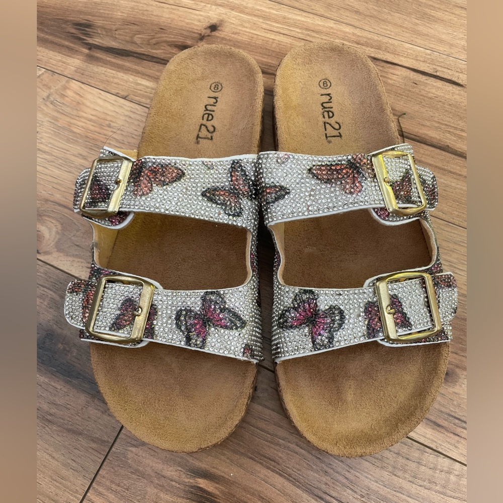 Rue21 Bedazzled, Butterfly Sandals